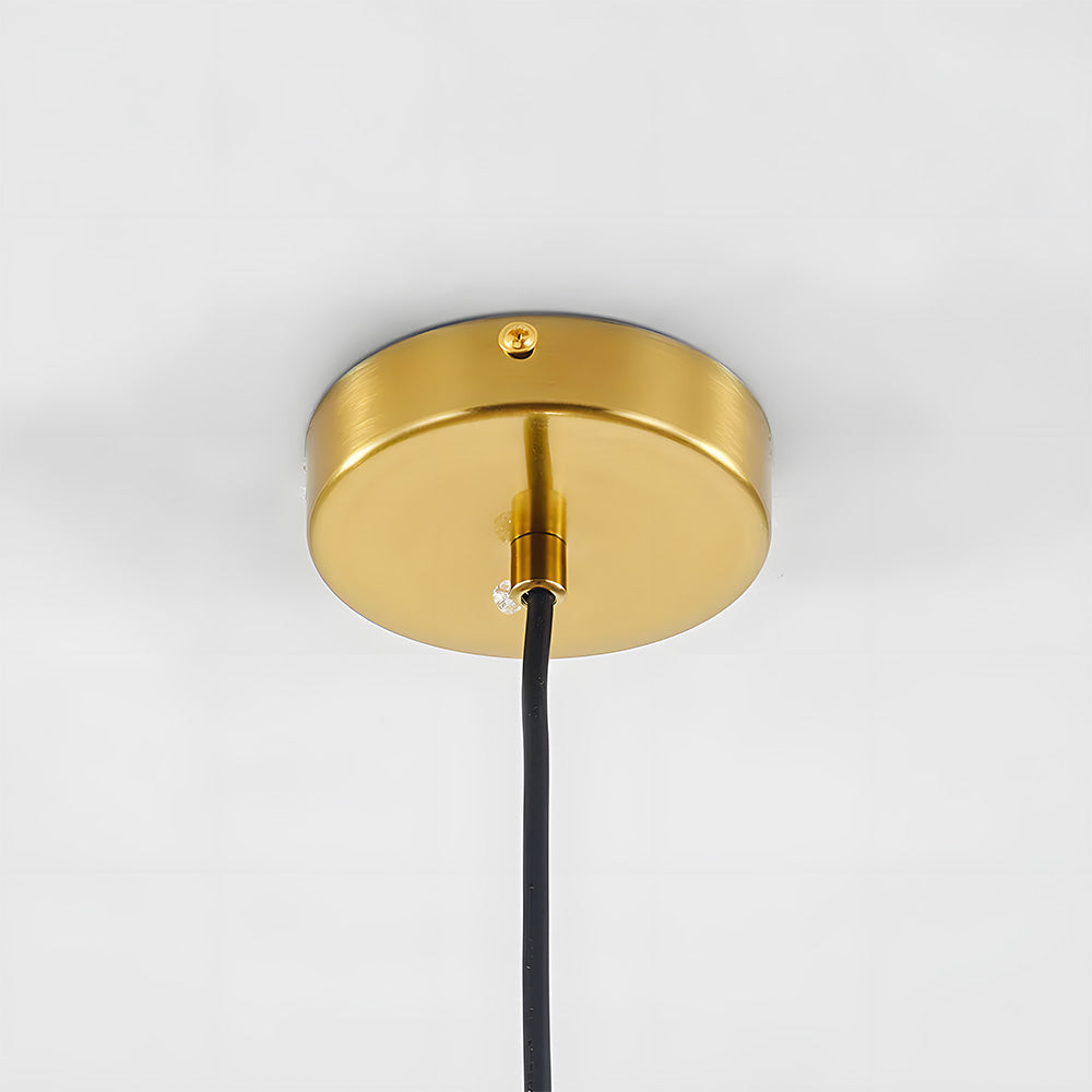 Crystal Ball: Modern Glass Pendant Light in Spherical Shape – Decorative & Timeless for Living & Sleeping Areas