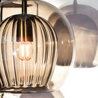 Crystal Ball: Modern Glass Pendant Light in Spherical Shape – Decorative & Timeless for Living & Sleeping Areas