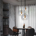 Crystal Ball: Modern Glass Pendant Light in Spherical Shape – Decorative & Timeless for Living & Sleeping Areas