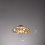 KristallNordic: Luxurious LED Pendant Light Glass – Stylish & Cozy for Kitchen & Dining Room