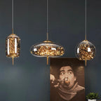 KristallNordic: Luxurious LED Pendant Light Glass – Stylish & Cozy for Kitchen & Dining Room