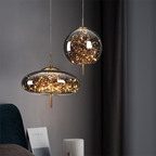 KristallNordic: Luxurious LED Pendant Light Glass – Stylish & Cozy for Kitchen & Dining Room
