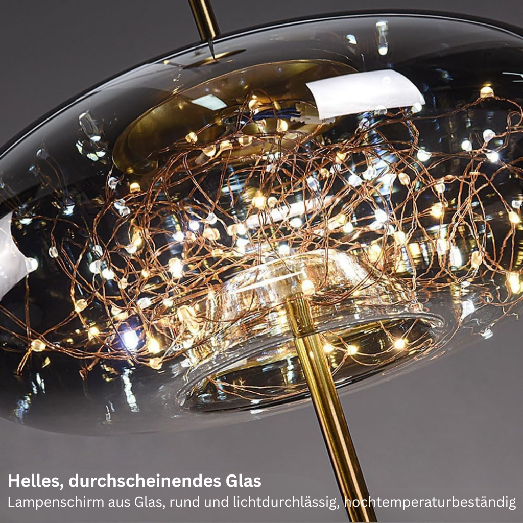 KristallNordic: Luxurious LED Pendant Light Glass – Stylish & Cozy for Kitchen & Dining Room