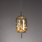 KristallNordic: Luxurious LED Pendant Light Glass – Stylish & Cozy for Kitchen & Dining Room