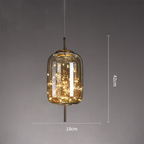 KristallNordic: Luxurious LED Pendant Light Glass – Stylish & Cozy for Kitchen & Dining Room