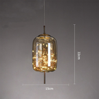 KristallNordic: Luxurious LED Pendant Light Glass – Stylish & Cozy for Kitchen & Dining Room