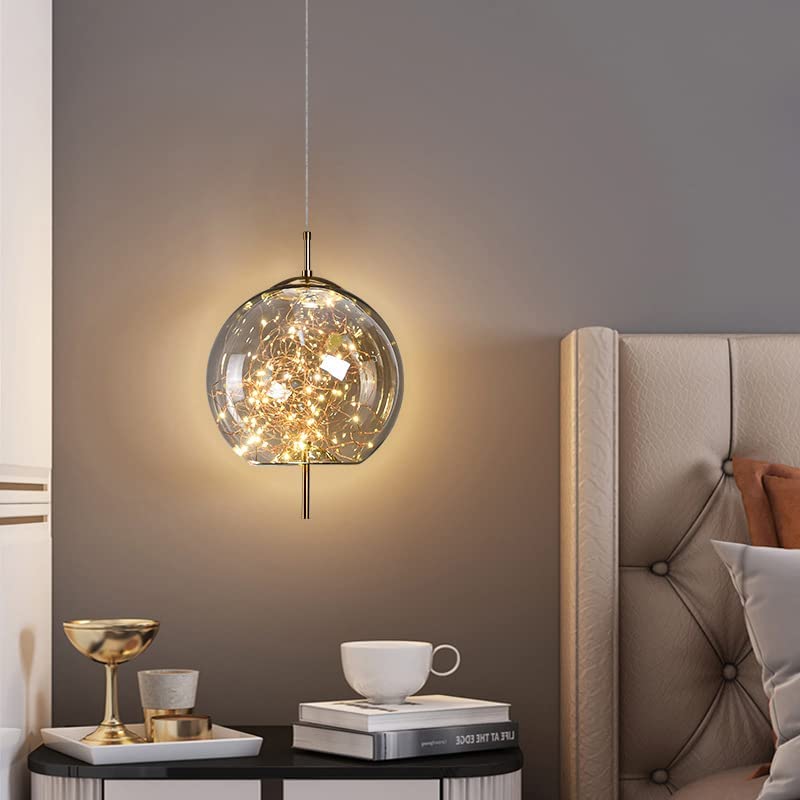 KristallNordic: Luxurious LED Pendant Light Glass – Stylish & Cozy for Kitchen & Dining Room