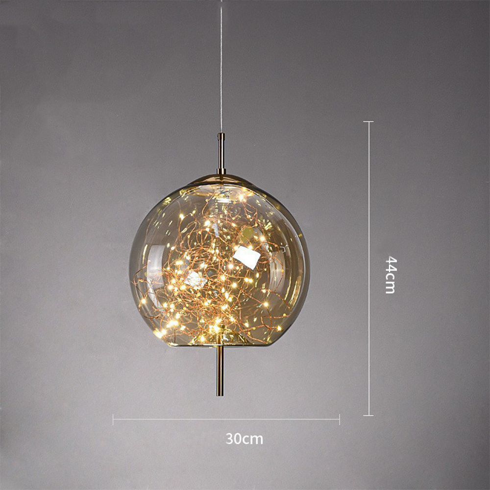 KristallNordic: Luxurious LED Pendant Light Glass – Stylish & Cozy for Kitchen & Dining Room