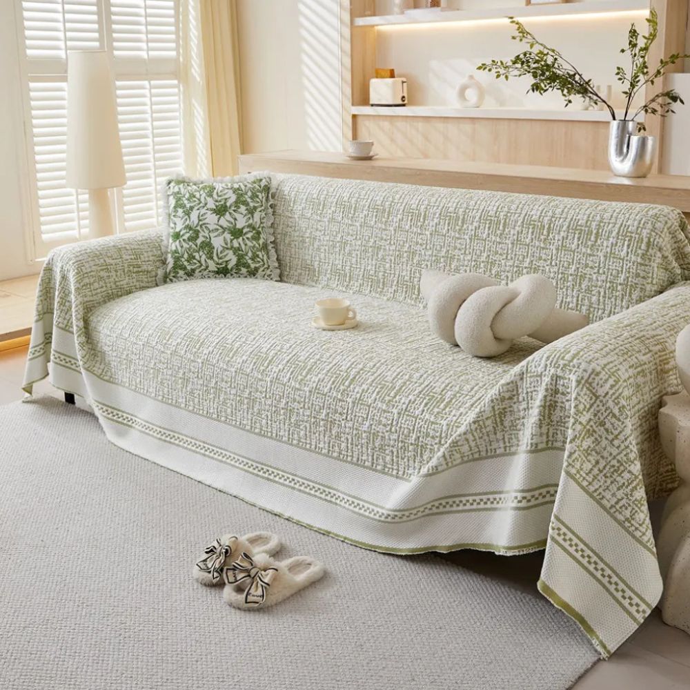 Crystal Cool: Elegant Couch Cover with Cooling Fabric – for Modern Living Spaces & Summer Freshness