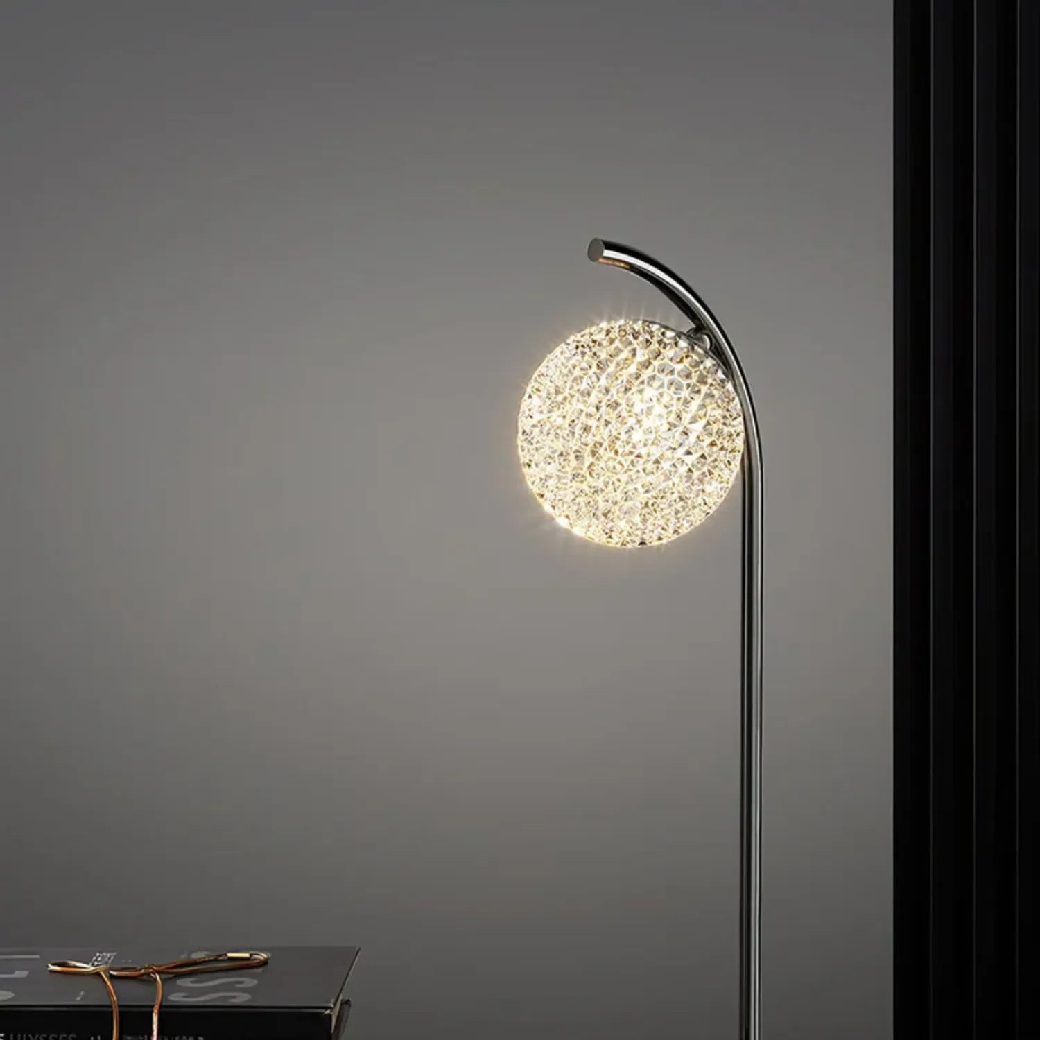 Isavelle – Crystal Table Lamp with Sparkling Light Play