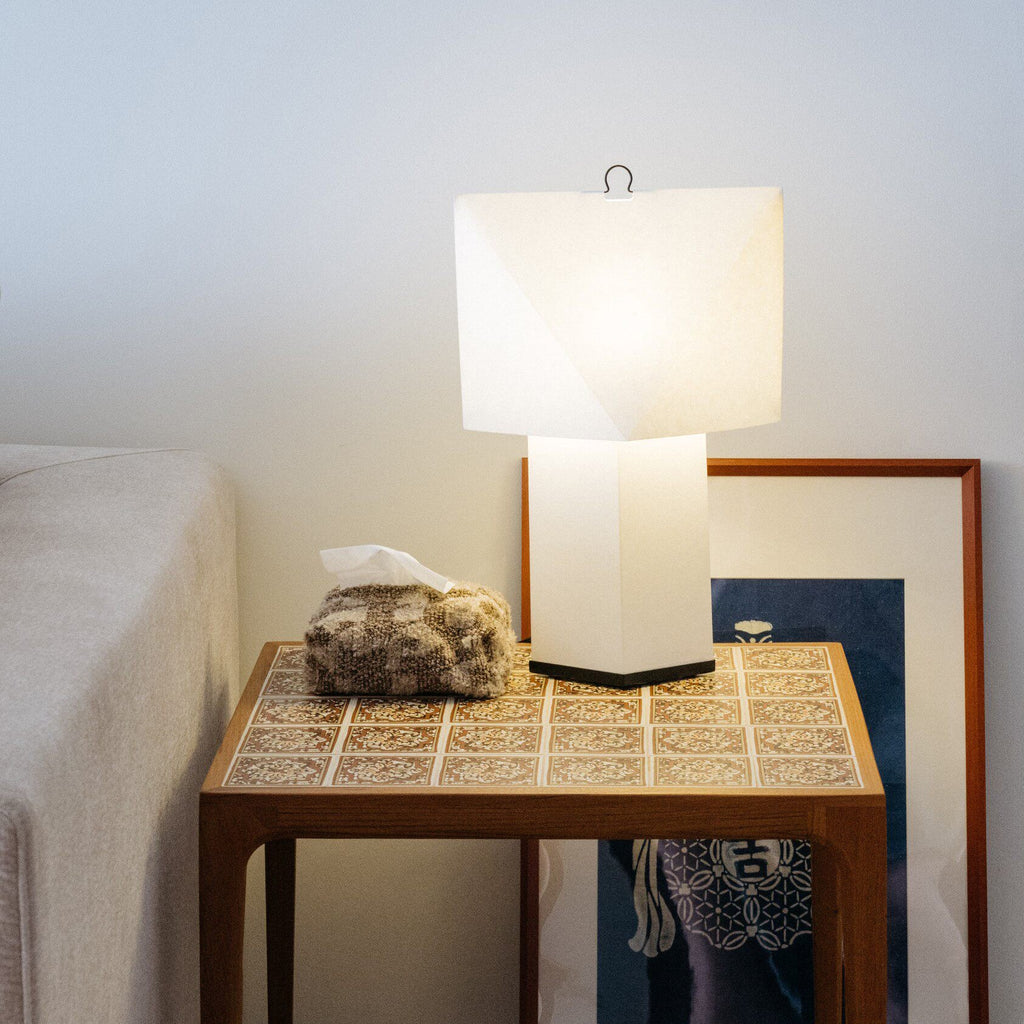 Faceted Origami Paper Table Lamp