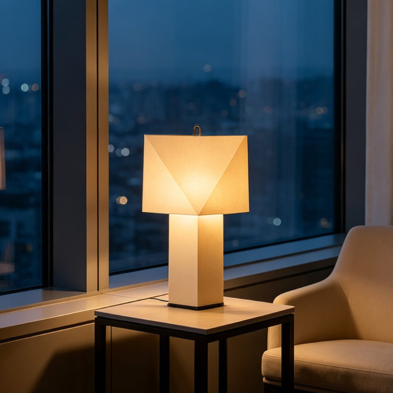 Faceted Origami Paper Table Lamp