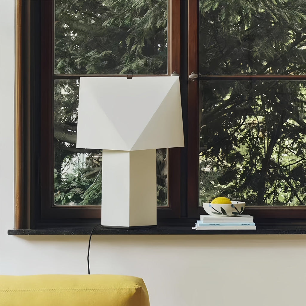 Faceted Origami Paper Table Lamp