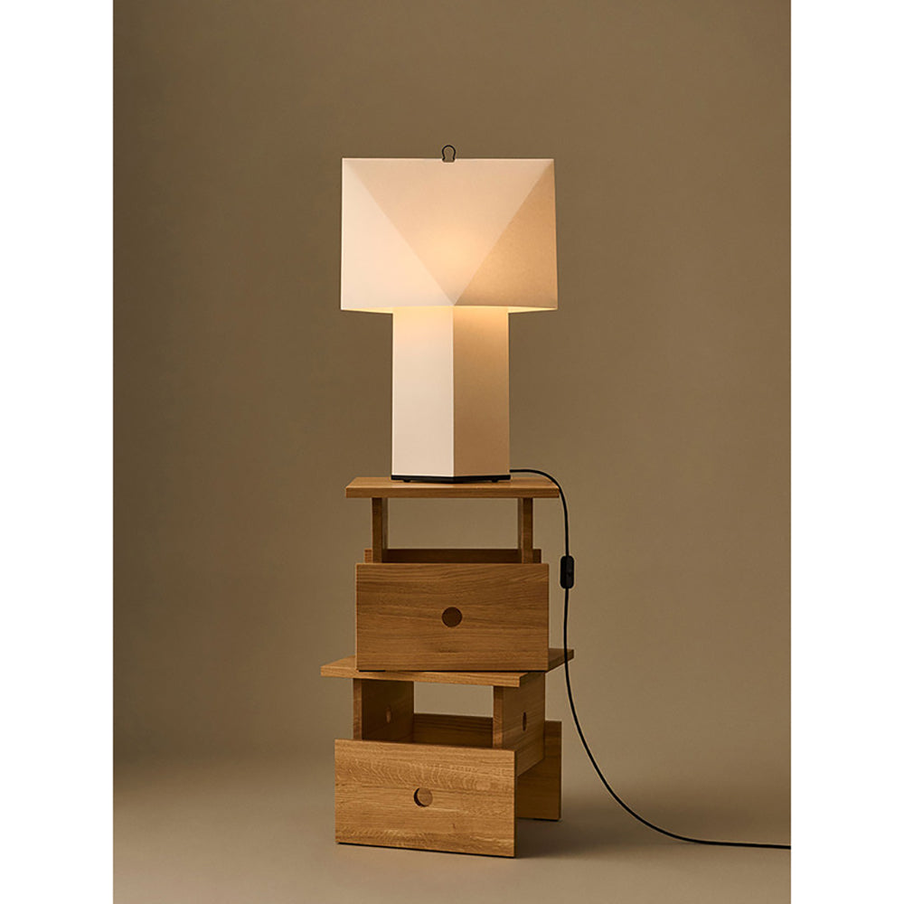 Faceted Origami Paper Table Lamp