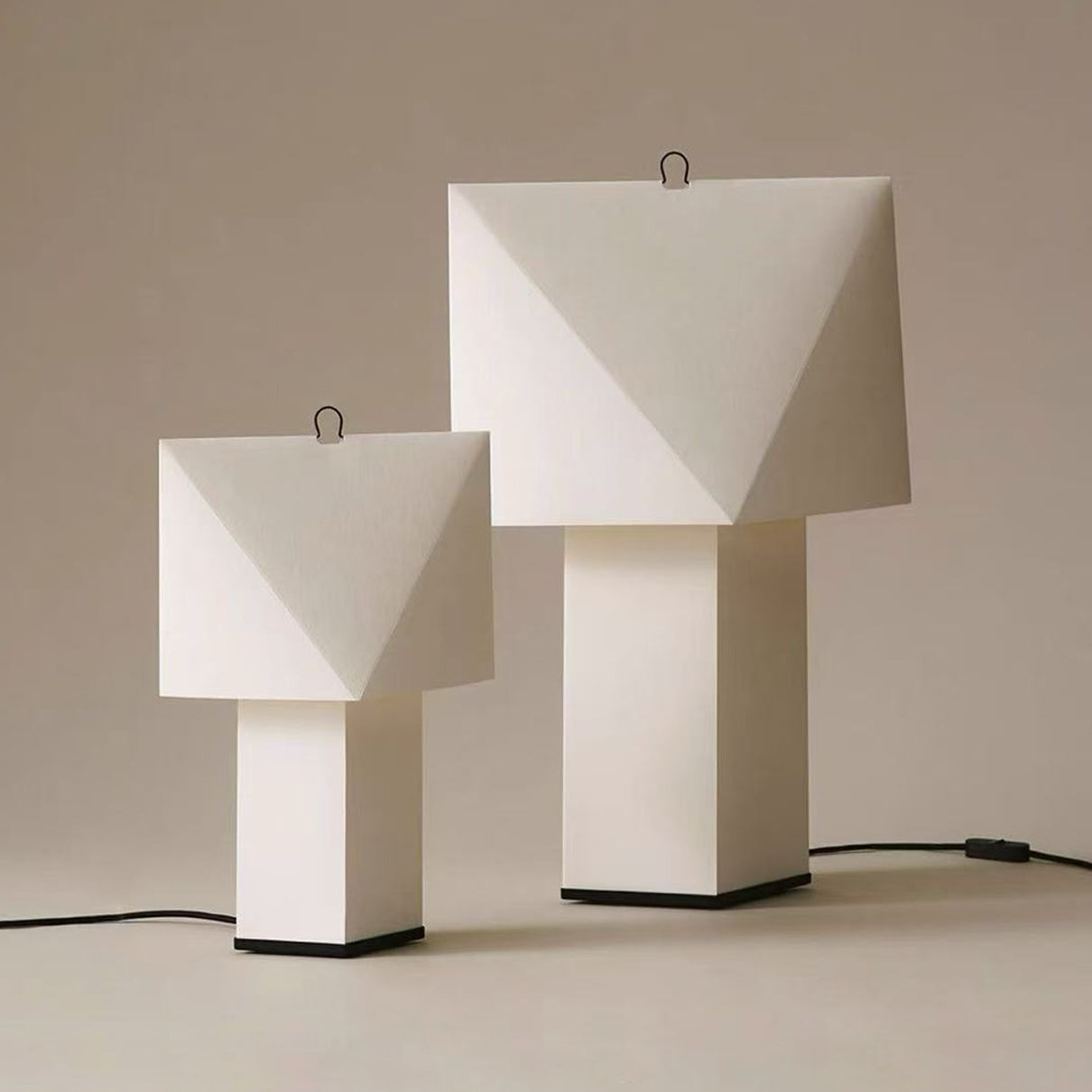 Faceted Origami Paper Table Lamp