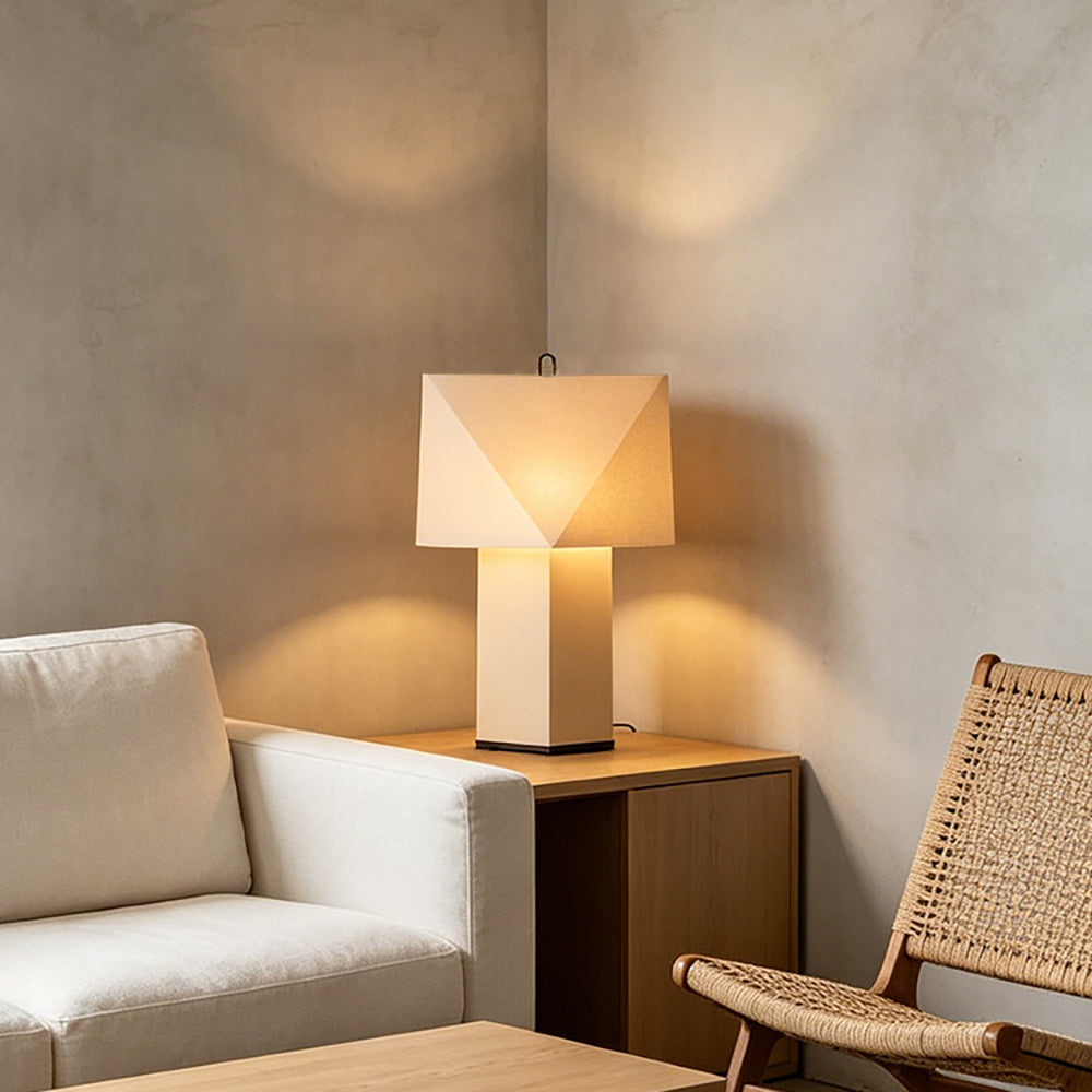 Faceted Origami Paper Table Lamp