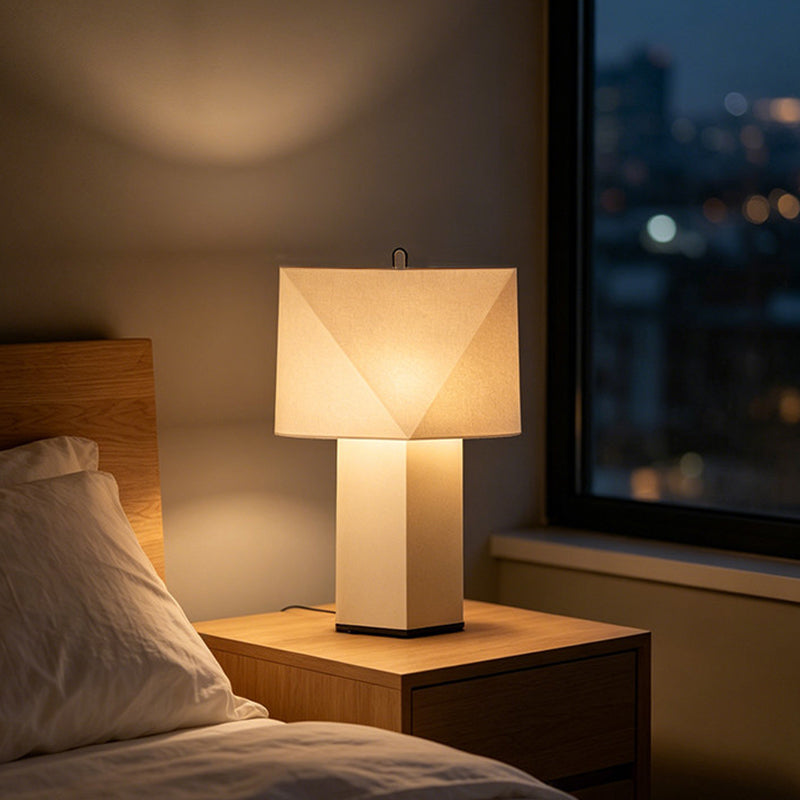 Faceted Origami Paper Table Lamp