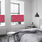 KitchenBlossom: Curtains in Country Style with Floral Pattern & Tassels – Light Filtering for Cabinets & Kitchen Windows