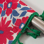 KitchenBlossom: Curtains in Country Style with Floral Pattern & Tassels – Light Filtering for Cabinets & Kitchen Windows