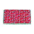 KitchenBlossom: Curtains in Country Style with Floral Pattern & Tassels – Light Filtering for Cabinets & Kitchen Windows