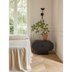 Curved Arm Opal Orb Wall Lamp