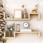KunstDeko: Decorative Wall Shelves – Space-saving, Stable & Hanging in Modern Wood Design for Bathroom & Kitchen