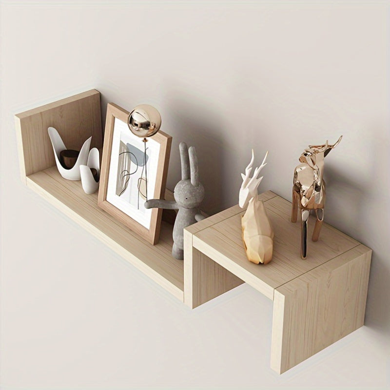 KunstDeko: Decorative Wall Shelves – Space-saving, Stable & Hanging in Modern Wood Design for Bathroom & Kitchen