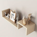 KunstDeko: Decorative Wall Shelves – Space-saving, Stable & Hanging in Modern Wood Design for Bathroom & Kitchen