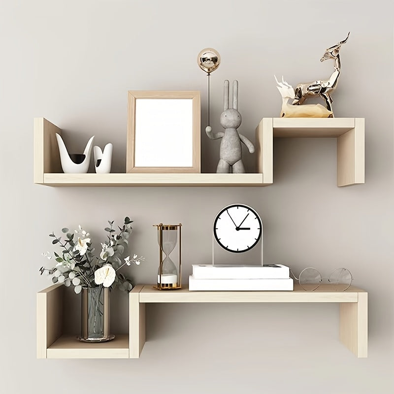 KunstDeko: Decorative Wall Shelves – Space-saving, Stable & Hanging in Modern Wood Design for Bathroom & Kitchen