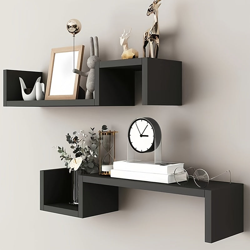 KunstDeko: Decorative Wall Shelves – Space-saving, Stable & Hanging in Modern Wood Design for Bathroom & Kitchen