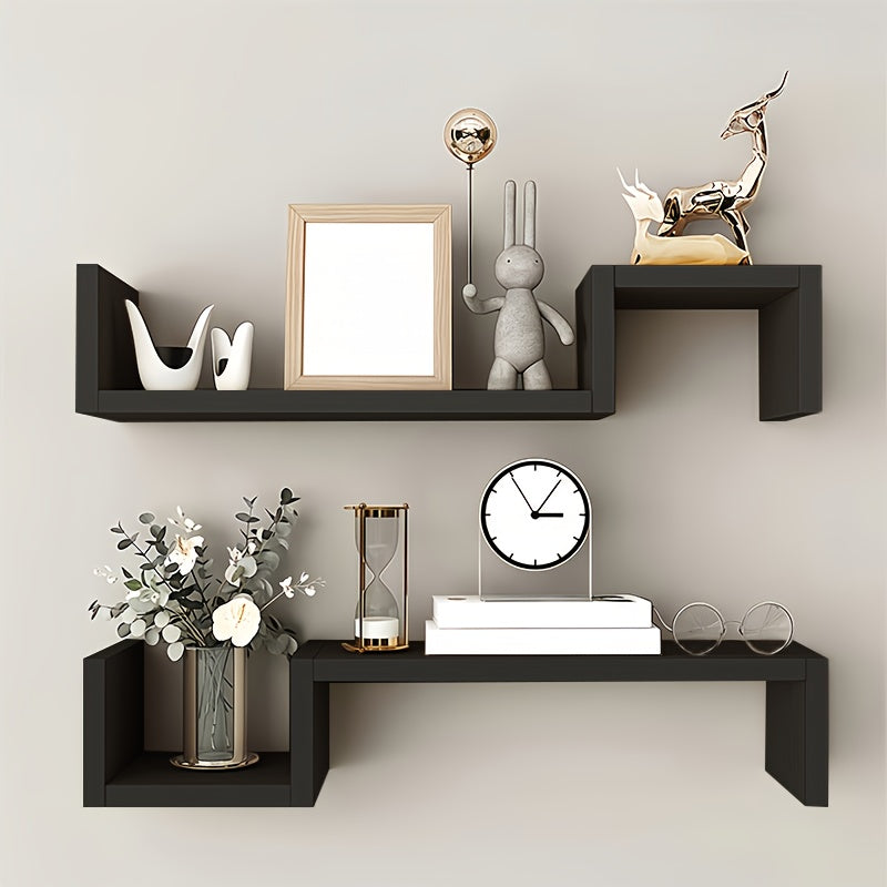 KunstDeko: Decorative Wall Shelves – Space-saving, Stable & Hanging in Modern Wood Design for Bathroom & Kitchen