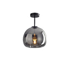 Copper Elegance: Modern Glass Ceiling Light with Copper Finish – Stylish & Decorative for Hallway & Living Room