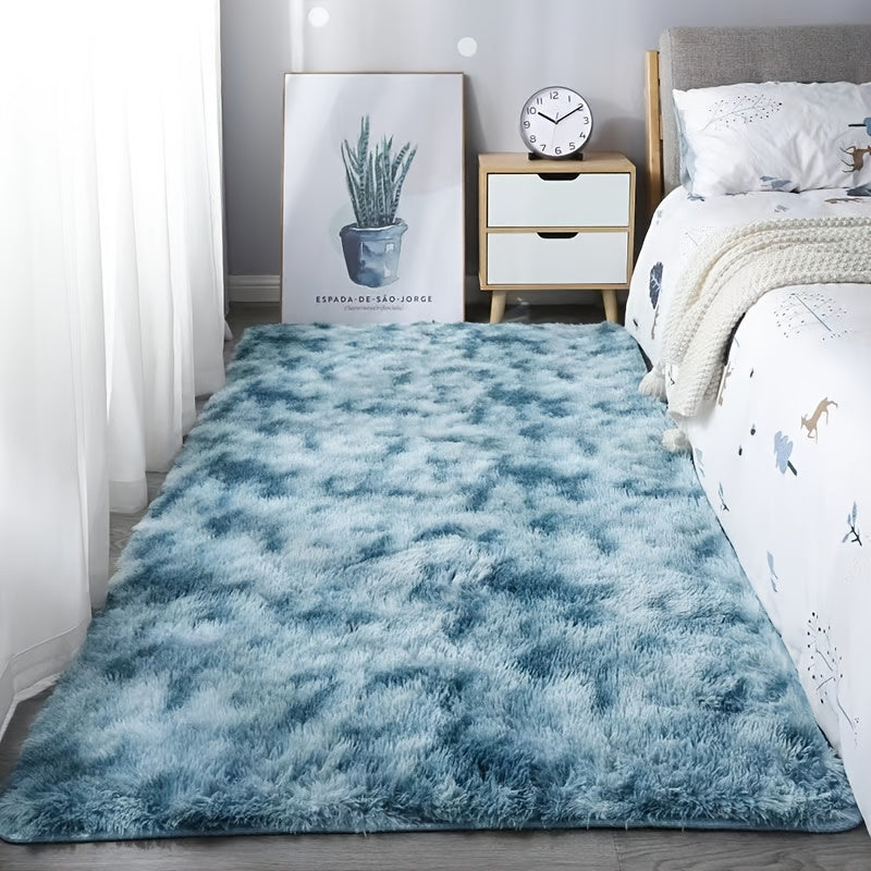 KuschelFarb: Soft High-Pile Carpet in a Modern Gradient Design Made of Polyester – Ideal for Living Spaces & Bedside