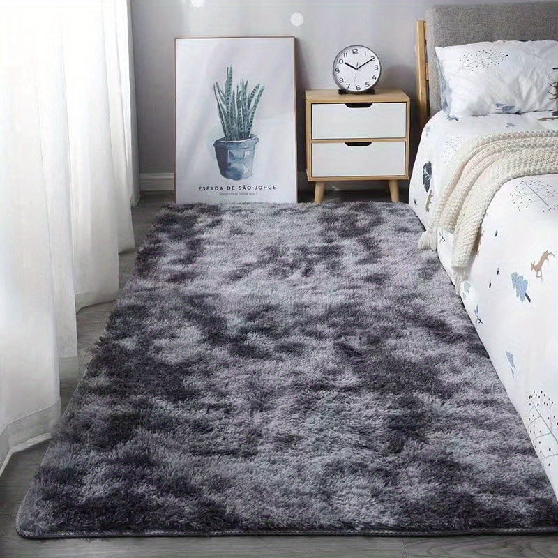 KuschelFarb: Soft High-Pile Carpet in a Modern Gradient Design Made of Polyester – Ideal for Living Spaces & Bedside