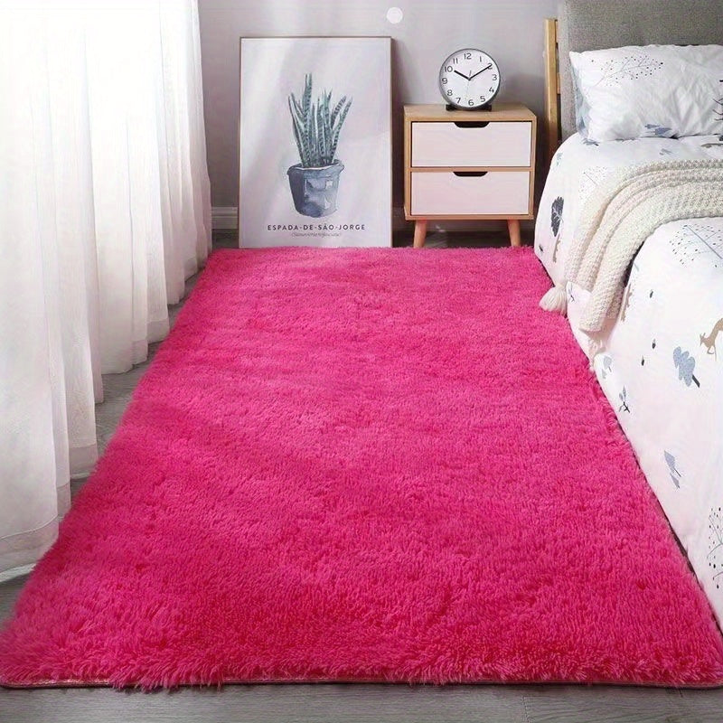 KuschelFarb: Soft High-Pile Carpet in a Modern Gradient Design Made of Polyester – Ideal for Living Spaces & Bedside