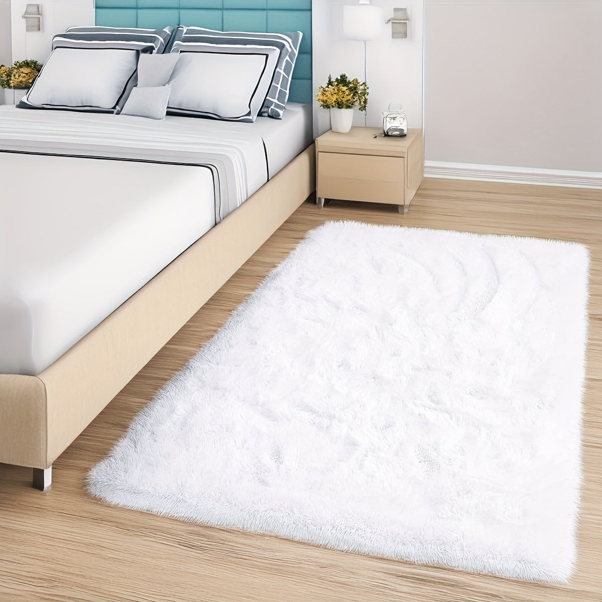 KuschelFarb: Soft High-Pile Carpet in a Modern Gradient Design Made of Polyester – Ideal for Living Spaces & Bedside