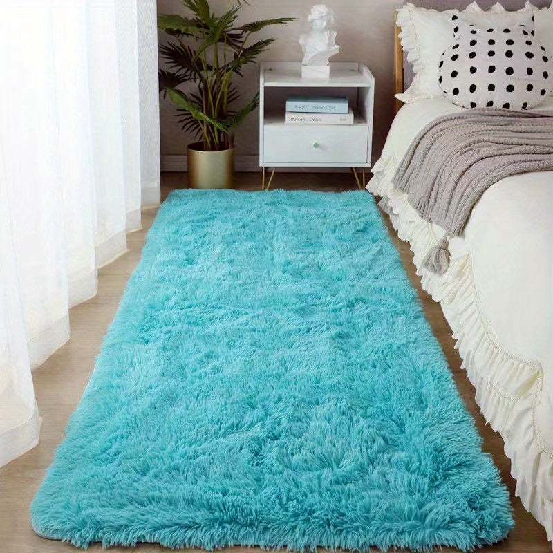 KuschelFarb: Soft High-Pile Carpet in a Modern Gradient Design Made of Polyester – Ideal for Living Spaces & Bedside