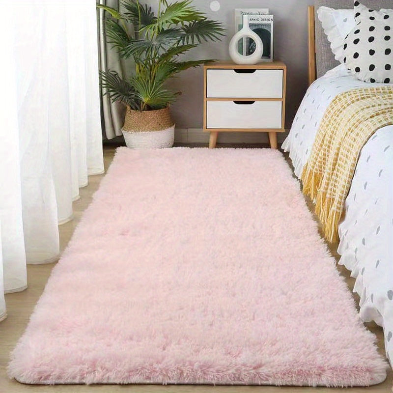 KuschelFarb: Soft High-Pile Carpet in a Modern Gradient Design Made of Polyester – Ideal for Living Spaces & Bedside