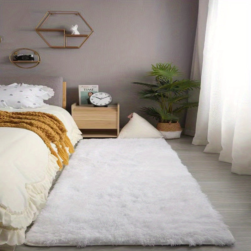 KuschelFarb: Soft High-Pile Carpet in a Modern Gradient Design Made of Polyester – Ideal for Living Spaces & Bedside