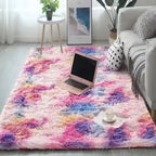 KuschelFarb: Soft High-Pile Carpet in a Modern Gradient Design Made of Polyester – Ideal for Living Spaces & Bedside