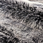 CuddleFur: Polygonal Rug Made of Faux Fur with Plush Surface – for Terrace & Picnic