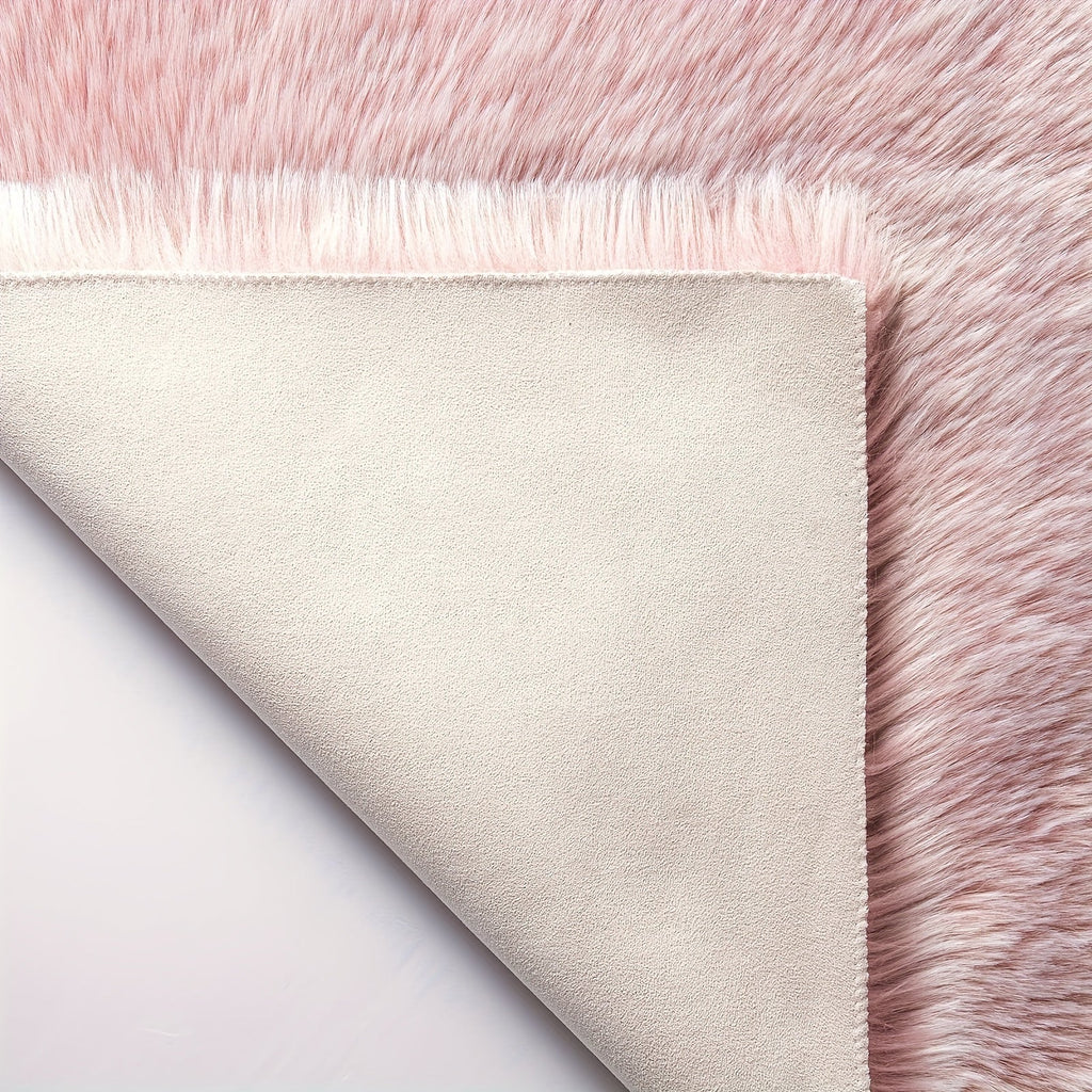 CuddleFur: Polygonal Rug Made of Faux Fur with Plush Surface – for Terrace & Picnic