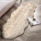 CuddleFur: Polygonal Rug Made of Faux Fur with Plush Surface – for Terrace & Picnic