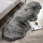 CuddleFur: Polygonal Rug Made of Faux Fur with Plush Surface – for Terrace & Picnic