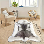 KuschelHorn: Fluffy rug made of faux fur with a light texture & decorative look – for balconies & living spaces