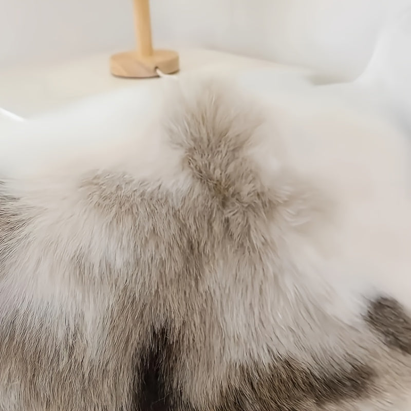 KuschelHorn: Fluffy rug made of faux fur with a light texture & decorative look – for balconies & living spaces
