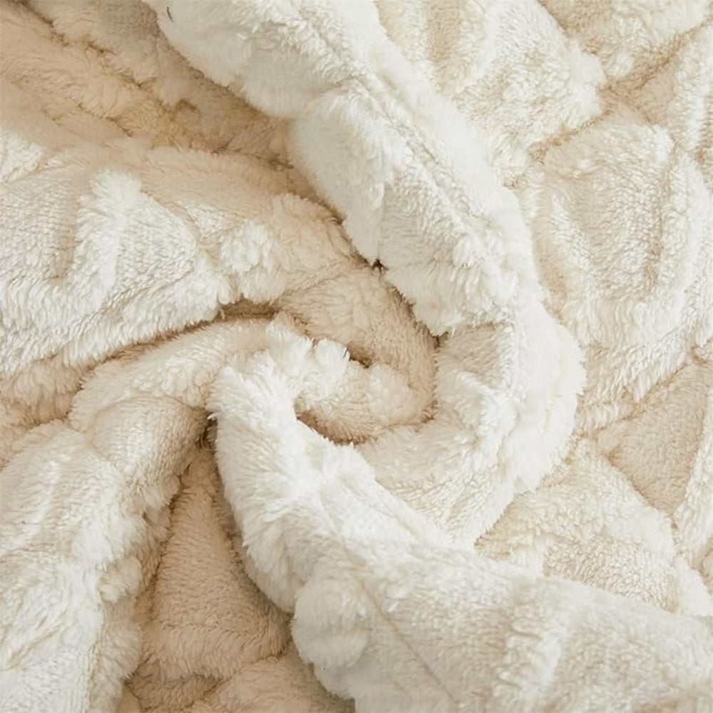 KuschelSherpa: Sofa Cover with Diamond Quilting & Non-Slip Back – for Living Room & Couch