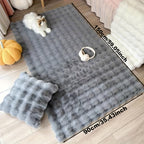 KuschelWohl: Soft High-Pile Rug in Rectangular Format Made of Polyester Plush – for Bedside & Living Areas