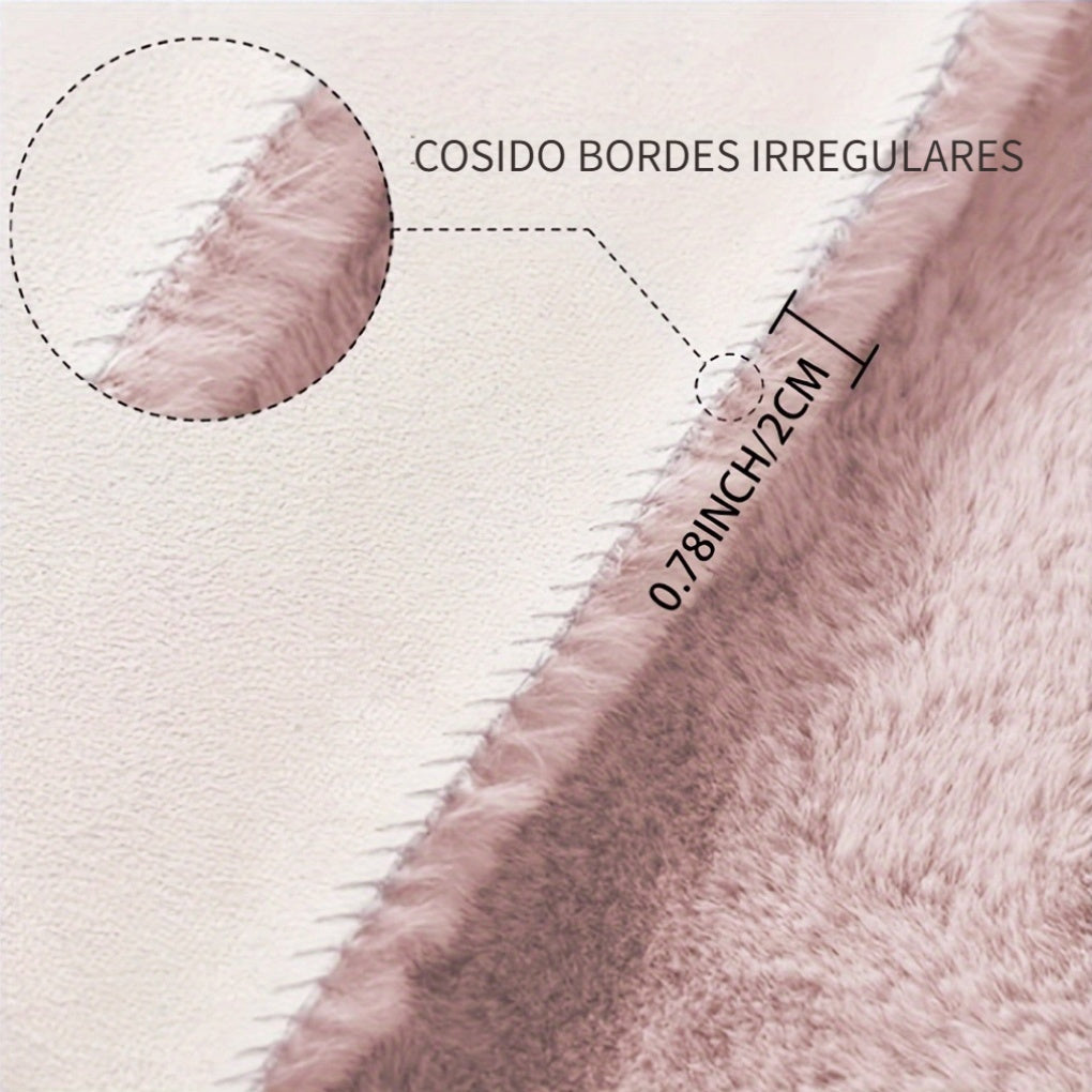 KuschelWohl: Soft High-Pile Rug in Rectangular Format Made of Polyester Plush – for Bedside & Living Areas