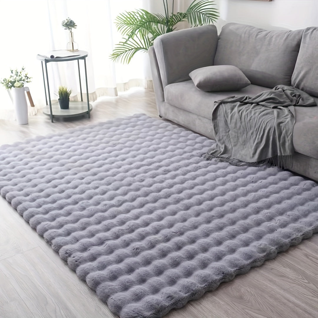 KuschelWohl: Soft High-Pile Rug in Rectangular Format Made of Polyester Plush – for Bedside & Living Areas